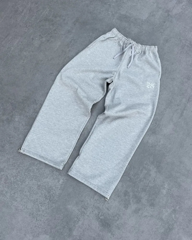 Cotton casual Trouser letter printing loose Versatile wide leg pants for men Y2k American street trend 9pm women 250313