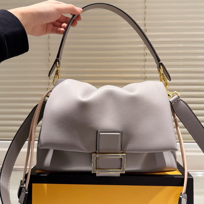 Crossbody Bag Shoulder Bag Designer Bag Flap Messenger Bag Handbag Sac Luxe Purse Women Purse Cowhide Leather Golden Hardware Buckle High Quality Plain Color