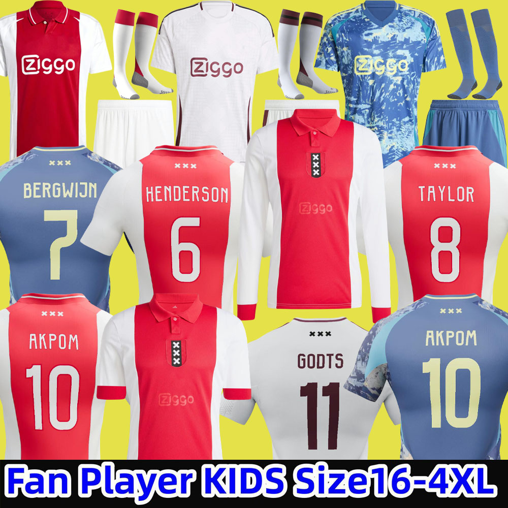 24 25 125th Anniversary Soccer Jerseys Kids Kit 2024 2025 Football Shirts AKPOM Co branded styles TAYLOR CRUYFF Bob Marley stone AjaOX Traore Godts Weghorst Klaassen