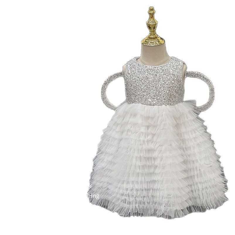 Girls' Dress 2025 Summer baby girls Fancy wings Super Fairy Children sequined Pompadour Princess dress