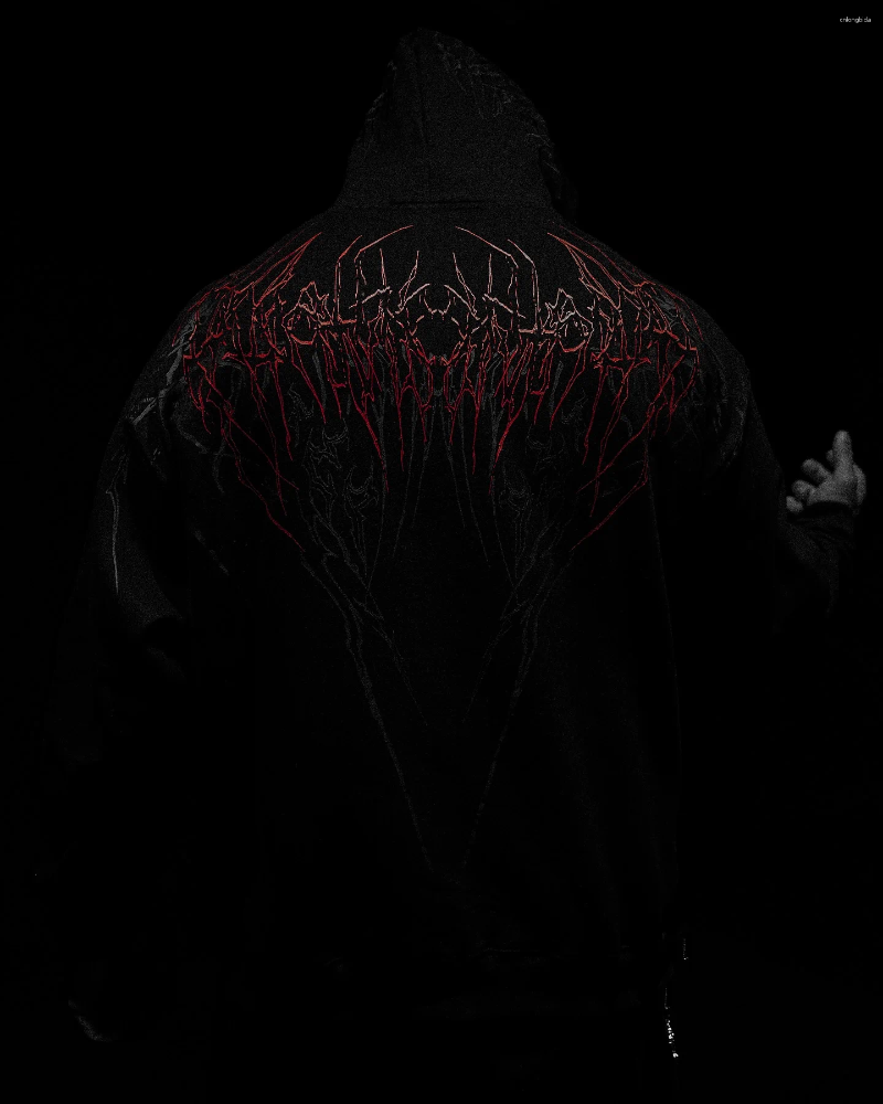 Mens Hoodies American Breathedivinity Sweatshirt Dark Style Fashion Trend Hoodie Connecting Hooded Shirt Harajuku Street Gothic