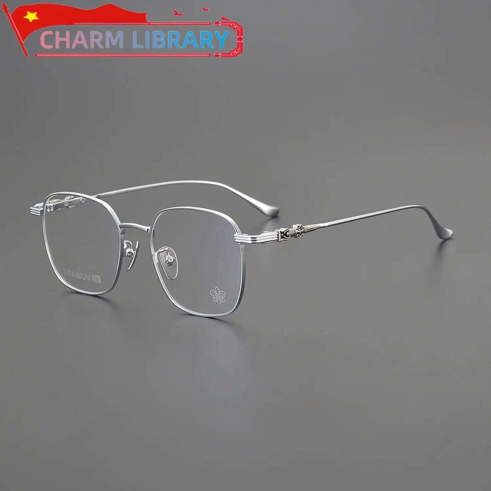 New Pure Titanium Women's Retro Square Mya Frame Ultra-light Optical Prescription Glasses For Men