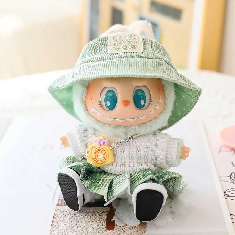 17cm Cute Mini Plush DollS Clothes Outfit Accessories For Korea Kpop Exo Labubu II Idol Dolls Sitting Party Clothing DIY GiftT250315