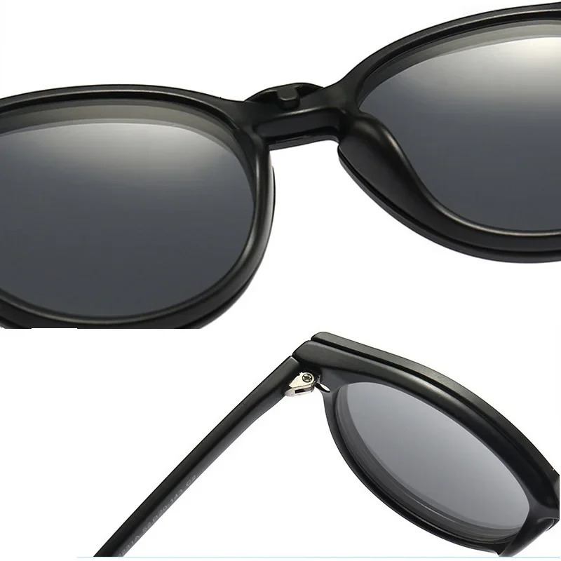 6 In 1 Custom Men Women Polarized Optical Magnetic Sunglasses Clip Magnet Clip on Sunglasses Clip on Sun Glasses Frame 250221