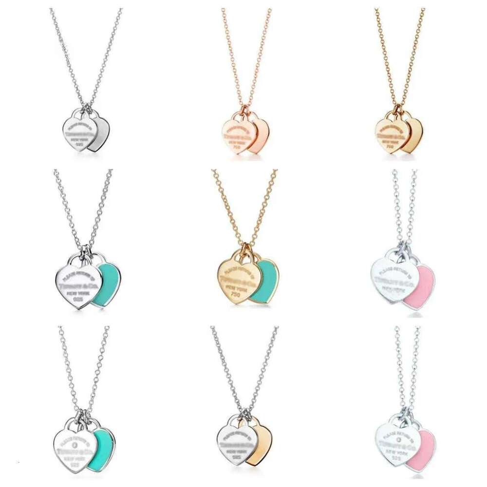 Pendant Necklace New Designer Love Heart-Shaped For Gold Sier S Earringswedding Engagement Gifts Series Jewelry With Box 87