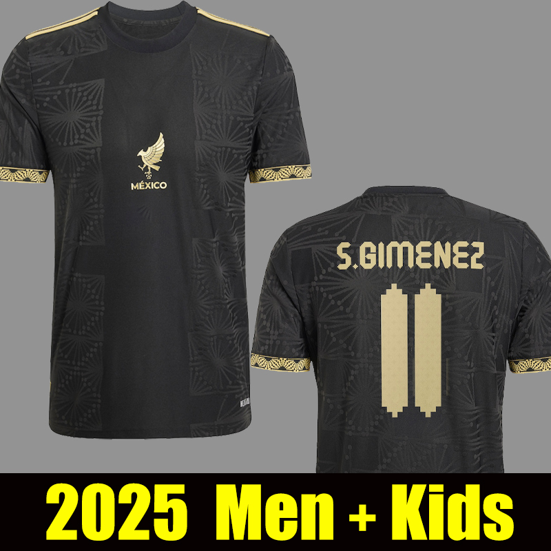 Mexico 2025 Gold Cup Kit soccer jerseys H. LOSANO CHICHARITO G DOS SANTOS football shirt fans player version men kids set