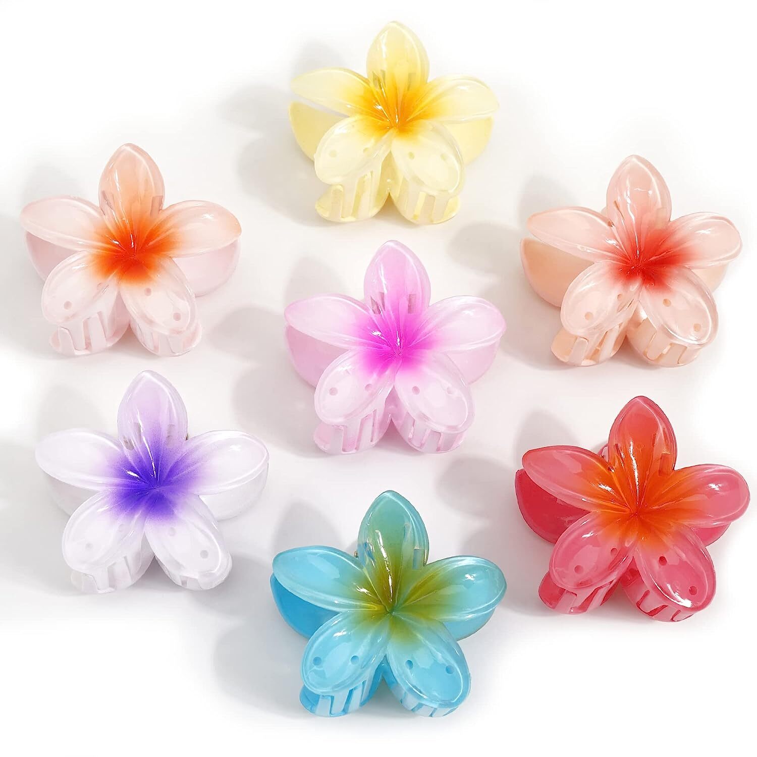 Chic Island Paradise Flower Clips Durable & Stylish Hair Accents Ideal for Any Hairstyle