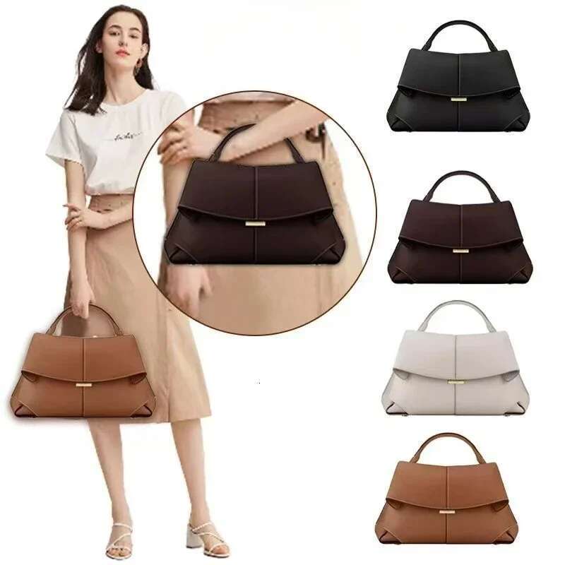 Smile Genuine Leather Women's Bag 2025 New MOKKI Fashionable Single Handbag Suitable for Crossbody Shoulder Back