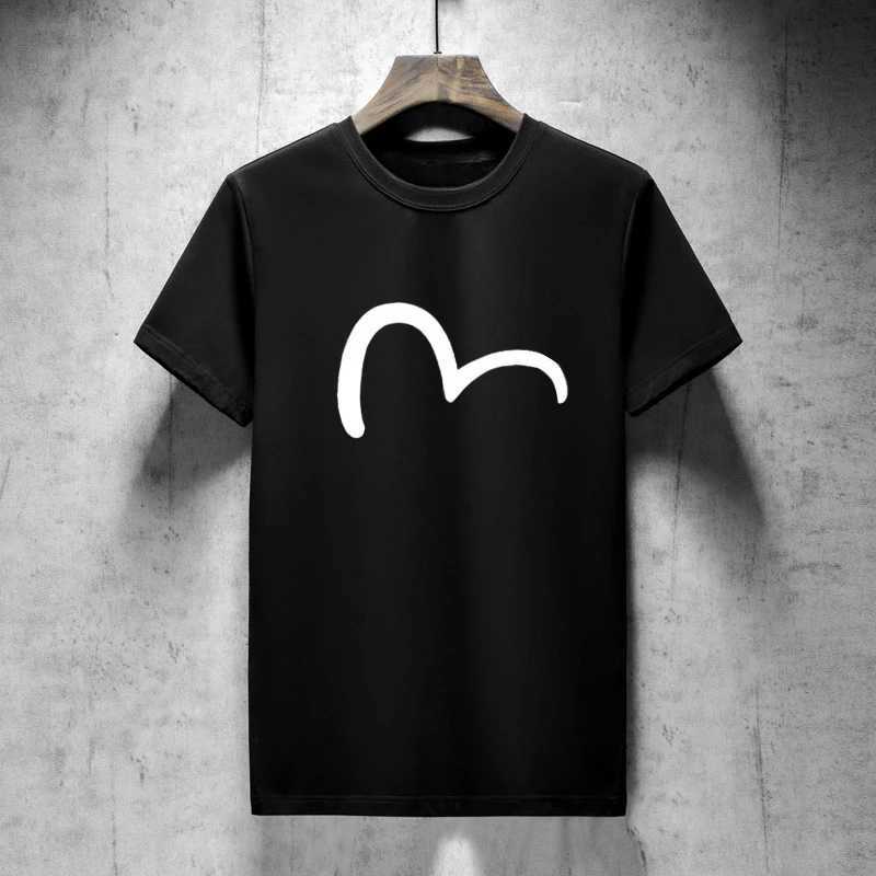 2025 Summer Fushen New Short-sleeved Pure Cotton Short-sleeved Front Embroidery Men and Women with The Same Short T FashionT250315