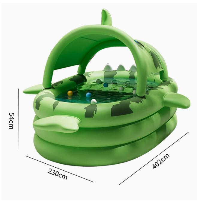 2025--Backyard Outdoor Swimming Pool Water Bar Inflatable Pool Large water party Cartoon Shark Pvc swim pools