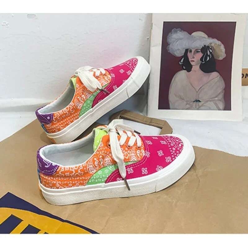 2025 new classic canvas sneakers designer magnetic search zebra pattern mixed casual low top women's vulcanized women's shoes