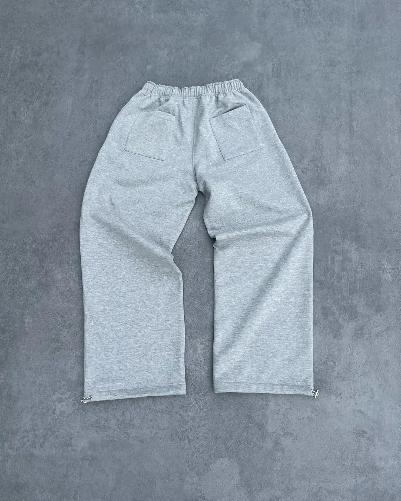 Cotton casual Trouser letter printing loose Versatile wide leg pants for men Y2k American street trend 9pm women 250313