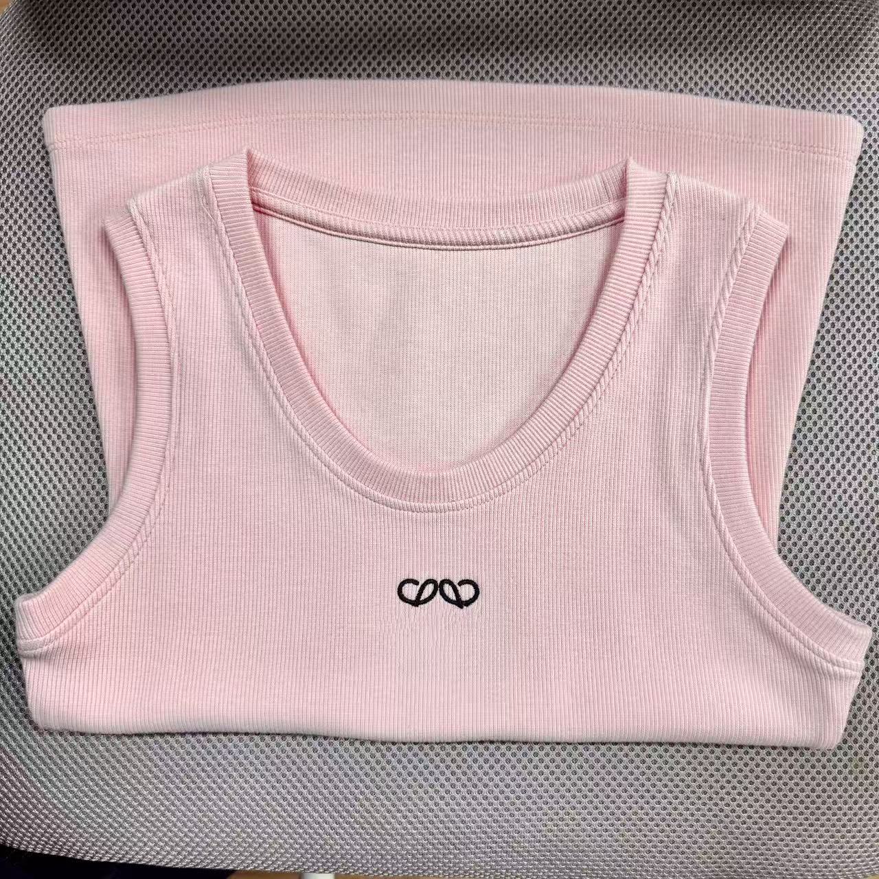 Women Knits Tabk Top Croptop Designer Embroidery Vest Sleeveless Breathable Knitted Pullover Womens Sport Crop Tops