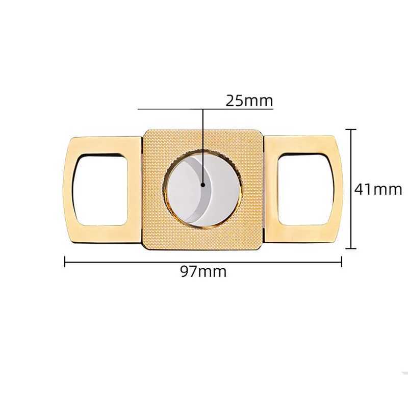Gold Cigar Cutter Portable Metal Sharp Guillotine Cigar Outdoor Travel Stainless Steel Cigar Scissors For CubanC250314