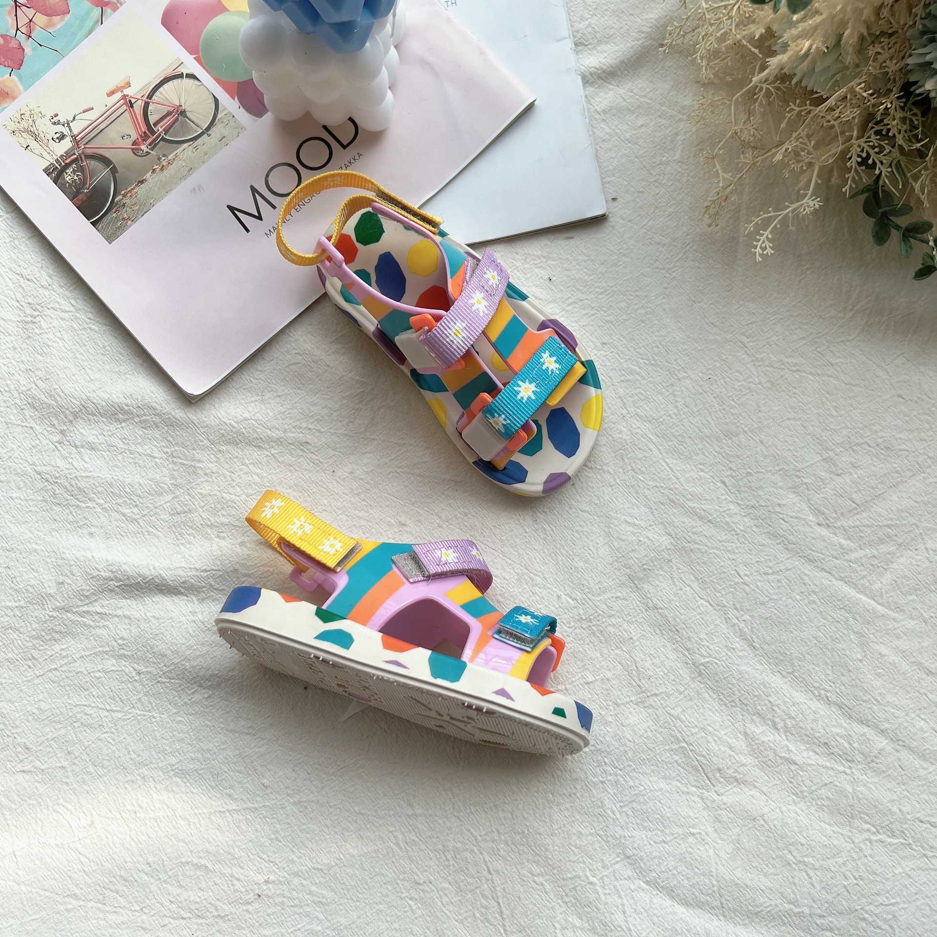 Sandals 2022 Mei * - Sha camouflage painted pattern boys and girls jelly sandals beach shoesY2503152GEA