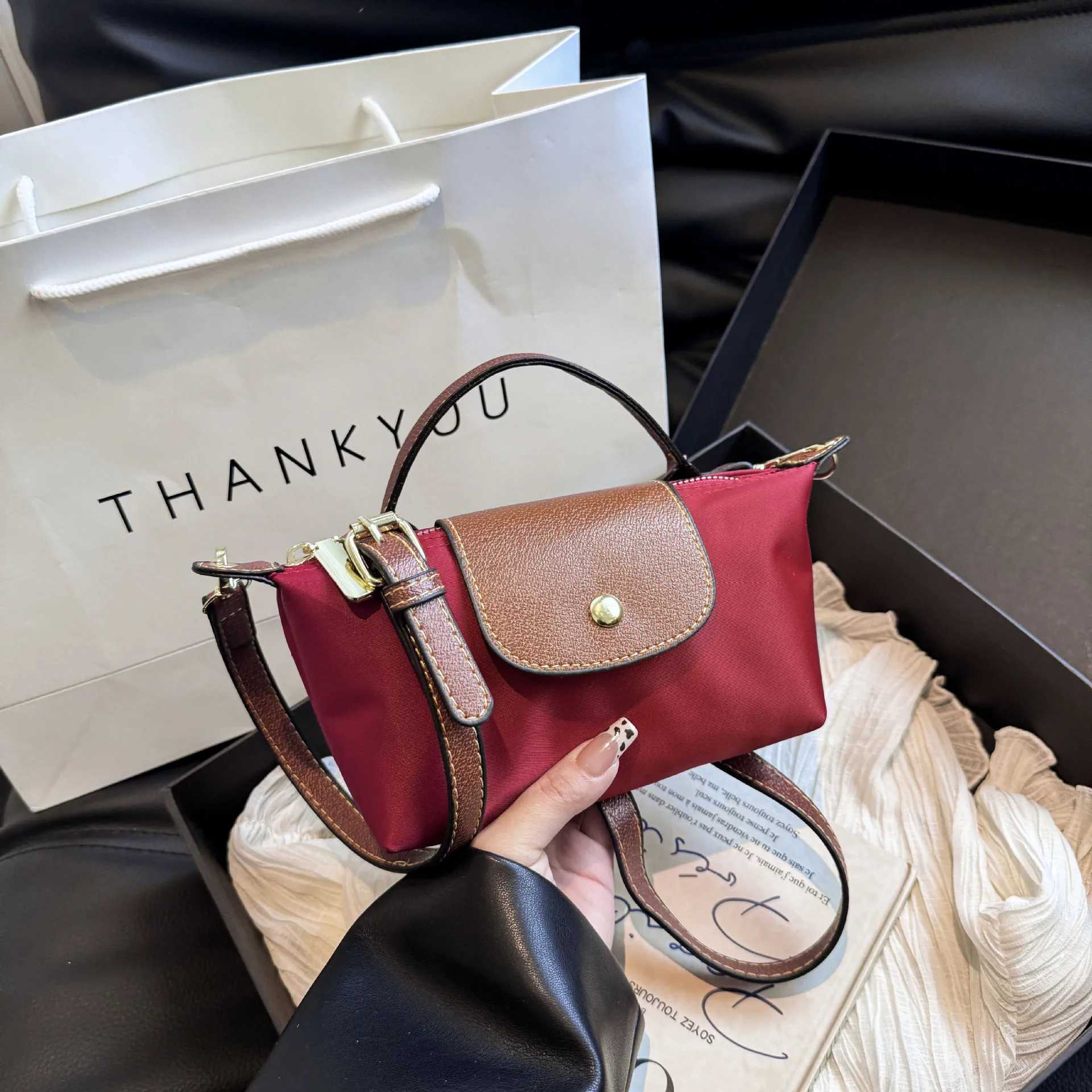 2024 Oxford Cloth Garbage Dragon Mini Fashionable Nylon Comparison Simple Shoulder Bag Fashionable Cross Body Bag Y250314