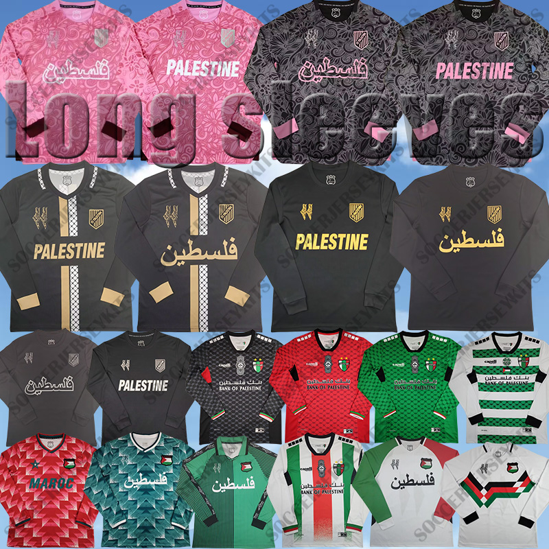 Palestine jersey Long sleeves shirt Palestino Football 21 22 23 24 25 26 Fans shirt Player Palestinian soccer Jerseys Match Sports maillot palestine Davila Chilean