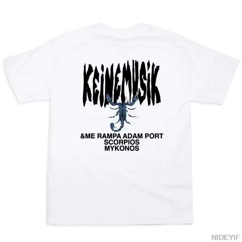 Summer Keinemusik X Pacha T Shirt Men Women Fashion Street Cotton Short Sleeve Tee Men Hip Hop Tops Clothes Sportwear P5T250314