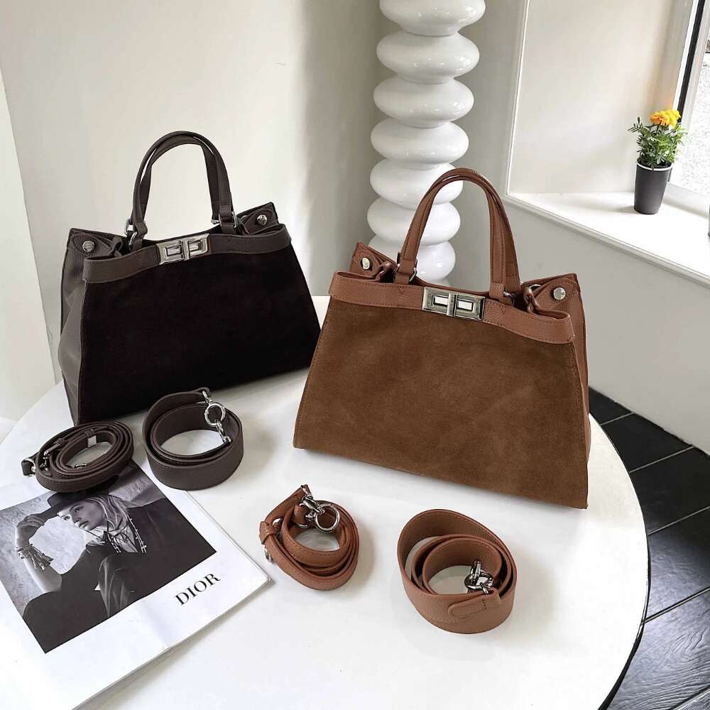 Motingsome Leather Handbag Fashion Women Crossbody Satcheles Real Genuine Suede Tote Purses Lady Daily Bags New