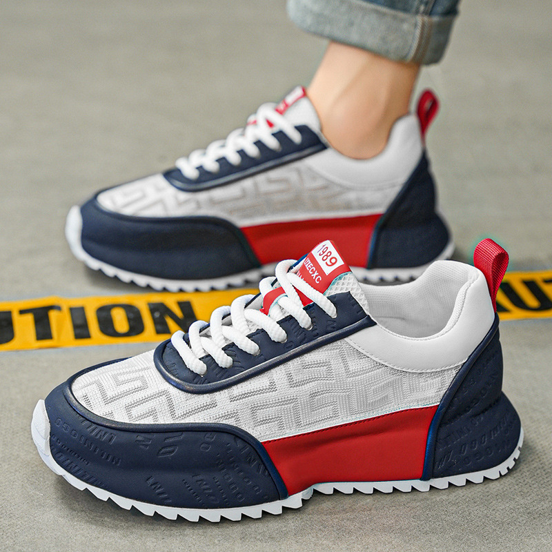 2025 summer new design free shipping casual shoes suitable for men's thick soled mesh breathable casual sports shoes outdoor sneakers super ootd