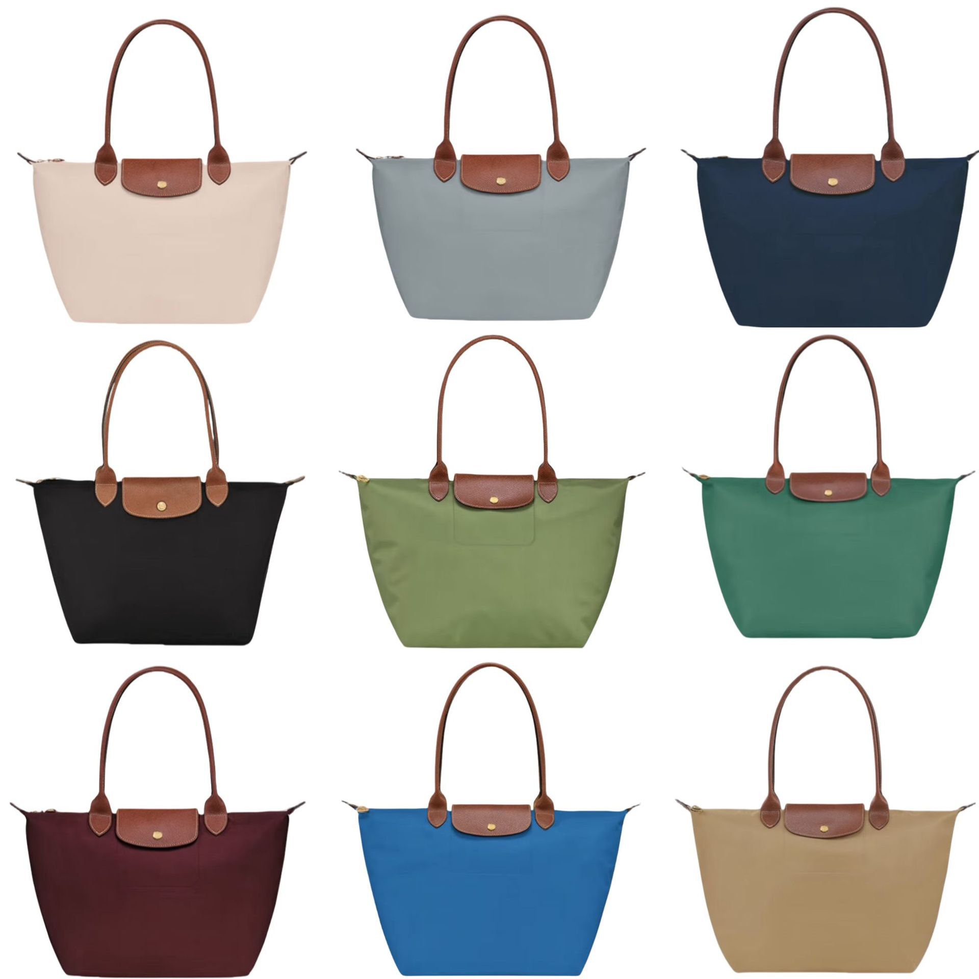 Large Tote Bag Designer Handbags Woman Classic Leather Flower Checked Shoulder Hand Nylon Beach Clutch Wallet Top Quality Three Size Shopping Purse
