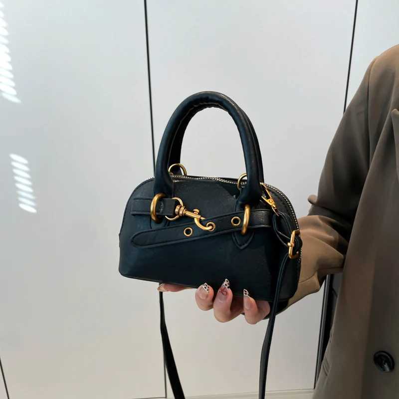 Small size top handle bag buckle design mini sole horizontal shell bag luxury designer wallet and handbag Y250321