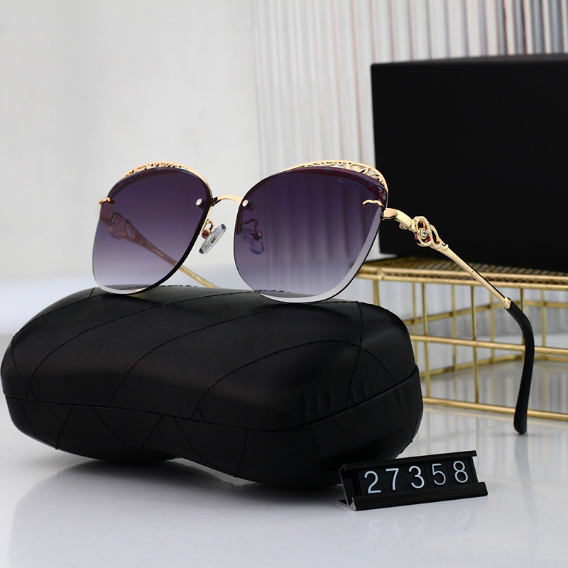 Designer sunglasses for women classic luxury men sunglasses gold letter temples fashion sun glasses outdoor beach travel driving high quality sunglasses