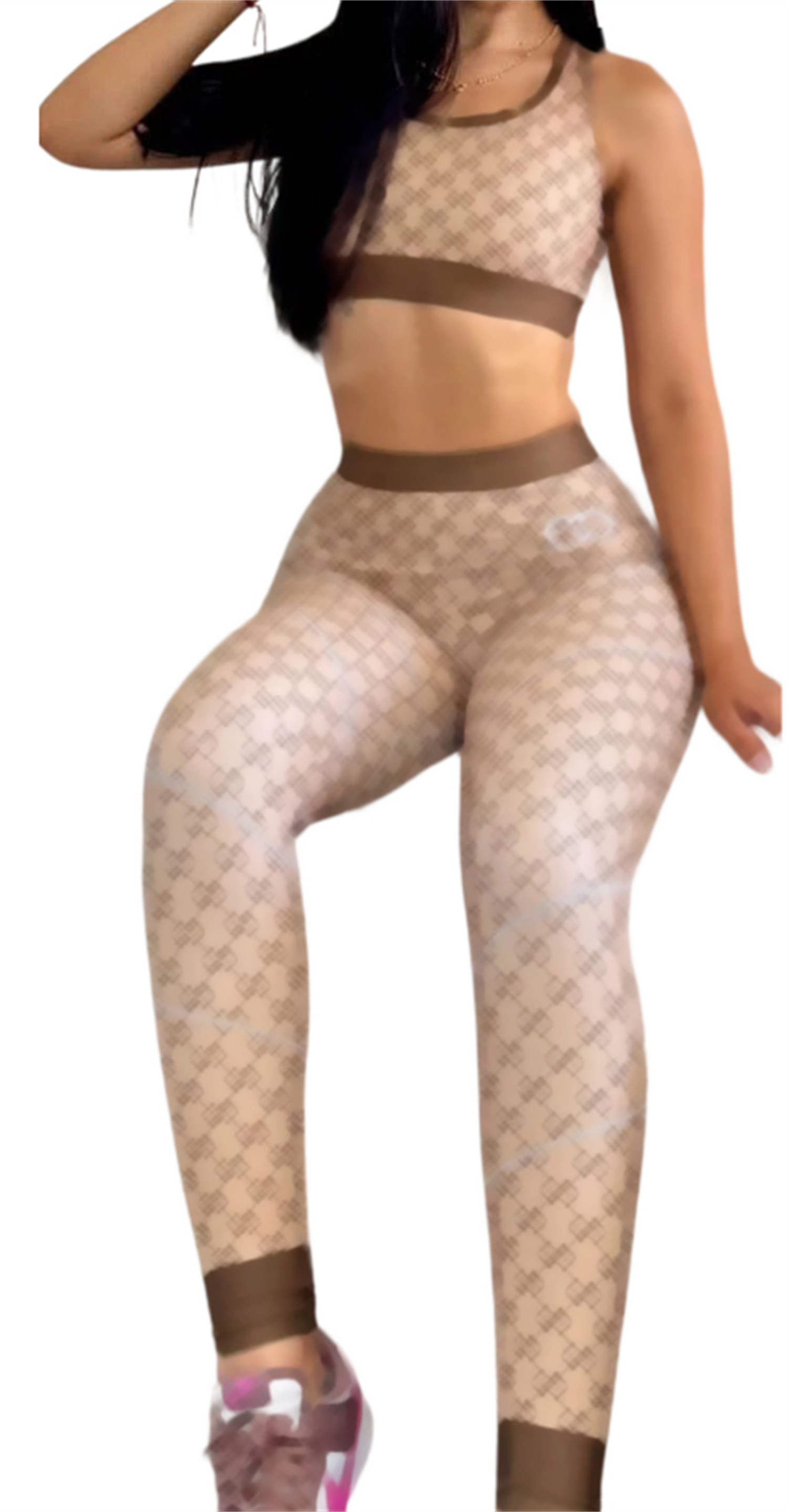 Designer Yoja tracksuit women Two Pieces Jogger Set Printed Short Sleeve Tabks Shirts Legging Sexy Tights yoga pant sweatshirts tshirt Sportswear Clothing