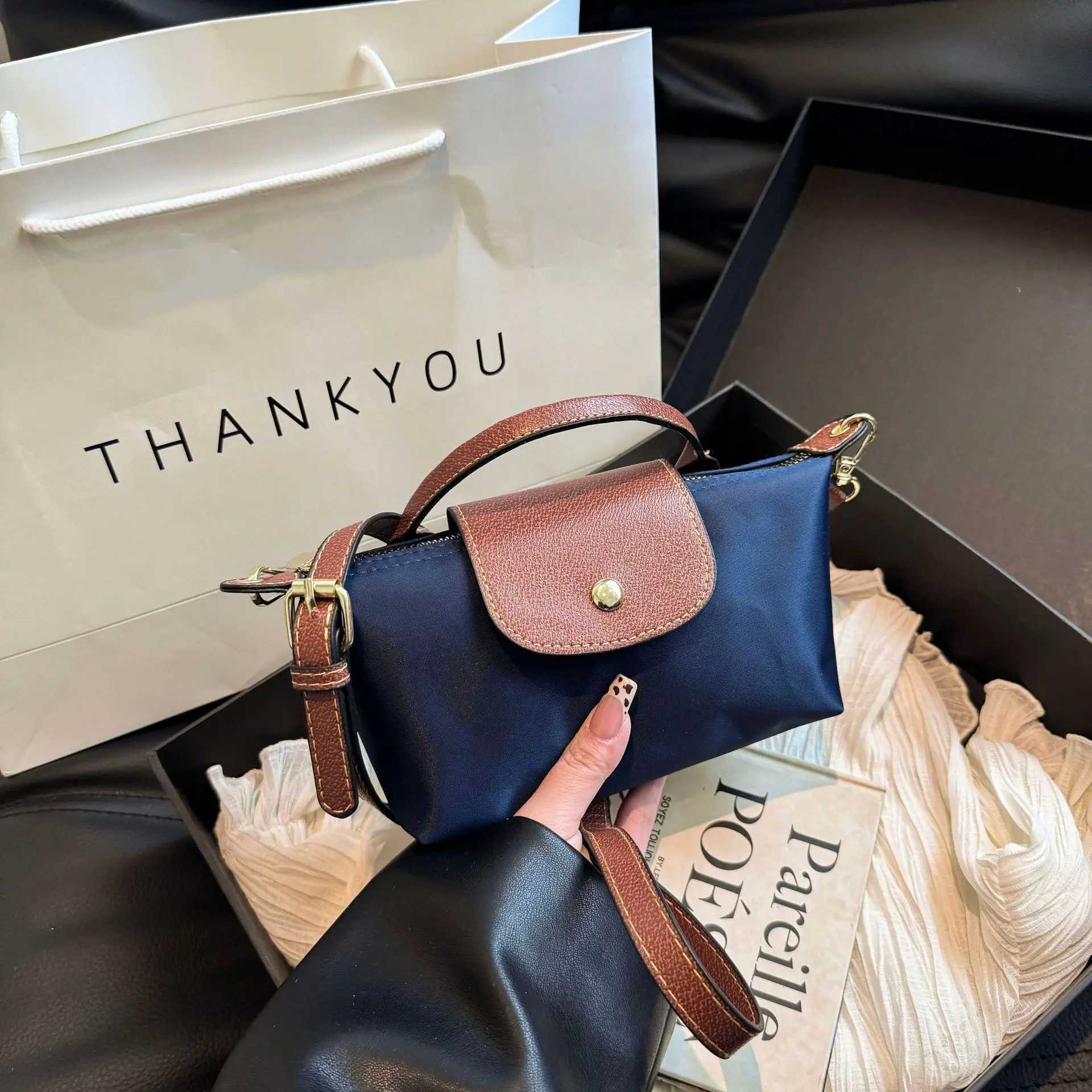 2024 Oxford Cloth Garbage Dragon Mini Fashionable Nylon Comparison Simple Shoulder Bag Fashionable Cross Body Bag Y250314