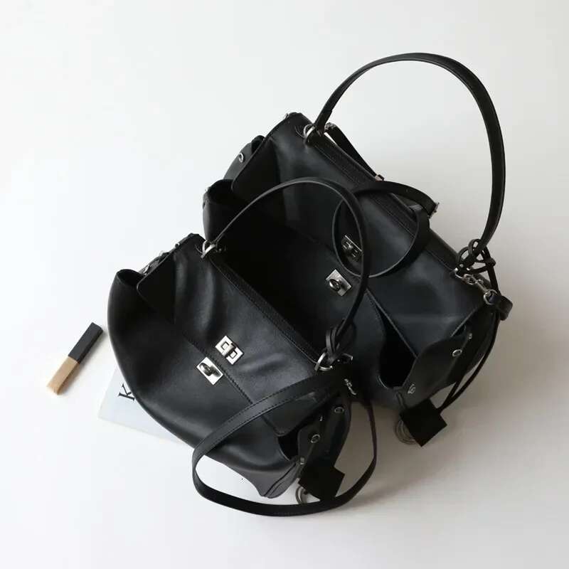 UBEL Brand Rodeo Designer Genuine Leather Crossbody Fashion Sier Lock Style Tote Bags For Women