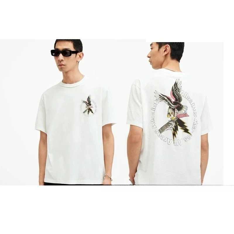 European American niche trend brand All Saints mens T-shirt summer loose classic letter pattern short sleeved couple T-shirtT250319