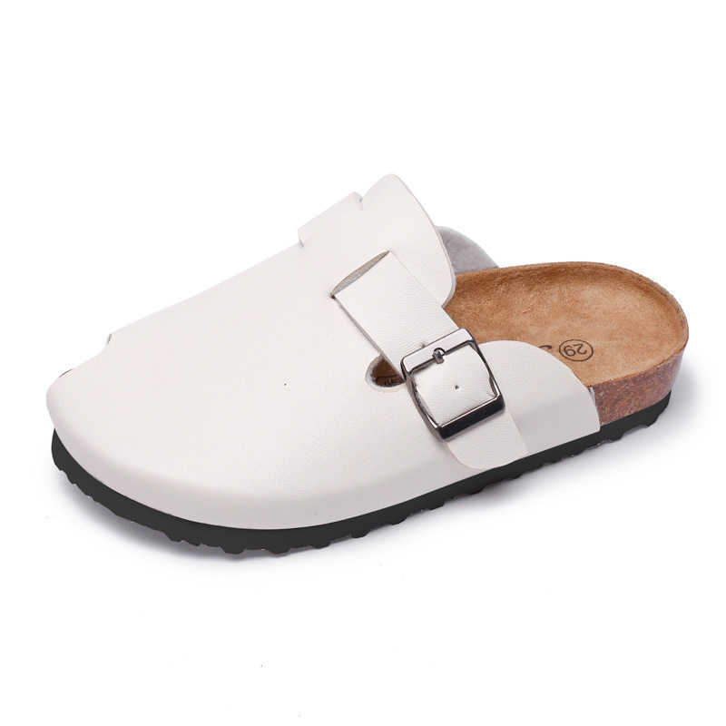 Sandals Ruizu new spring and autumn childrens Cork slippers fashion girls Korean version sandals boys beach shoes Baotou Korean versionY250315TMN9