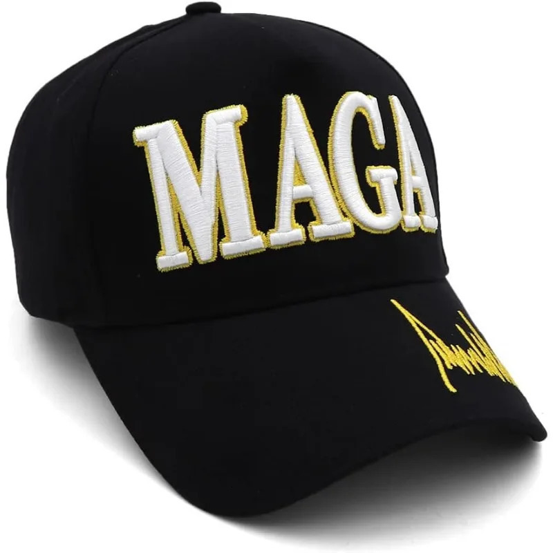 Trump Hat MAGA Makes America Great Again Donald Trumps Slogan and American Flag Womens Business Gifts 250313