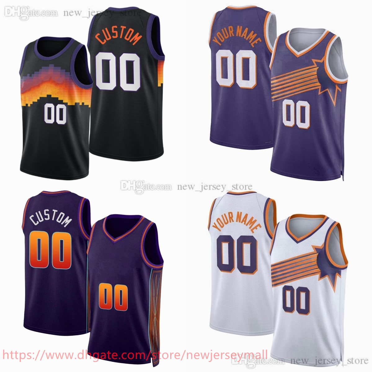 Custom New City Durant Basketball 34 Charles Barkley Jersey Printed 13 Steve Nash Booker Dunn Jerseys Shorts Breathable Sport Shirt