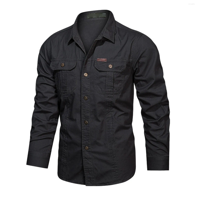 Mens Casual Shirts Fashion Classic Basic Slim Shirt Long Sleeve Cotton Regular Fit Business Chemise Hommes De Luxe