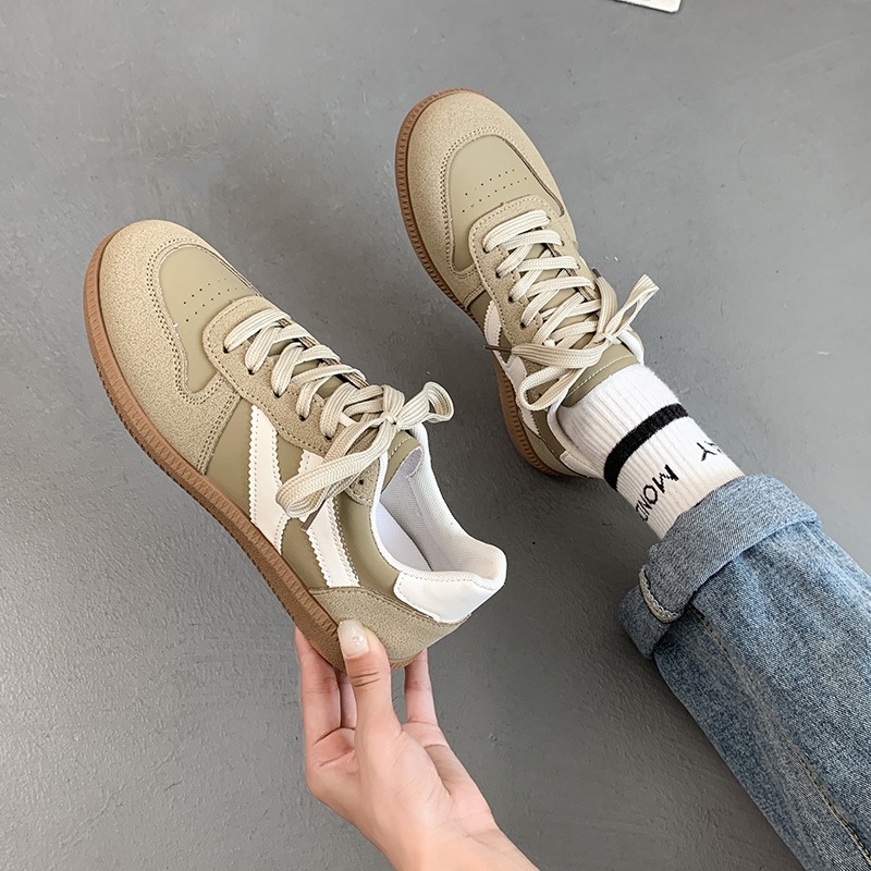 free shipping designer casual shoes luxury black khaki leather breathable comfort platform outdoor sports runner running shoe trainers sneakers new
