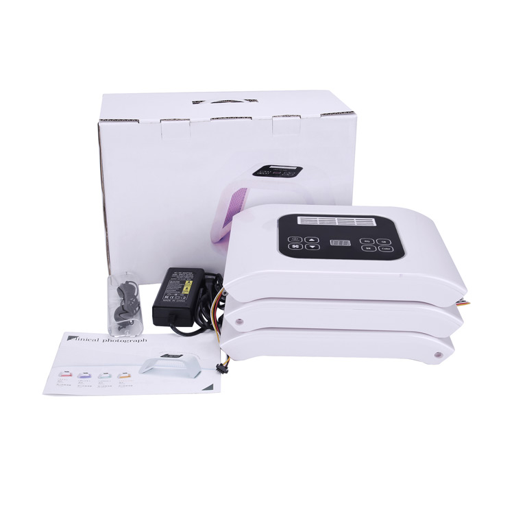 Red Blue 7 colors LED light acne therapy skin tightening Photon EMS Face Lifting Facial Rejuvenation Wrinkle Removal Machine