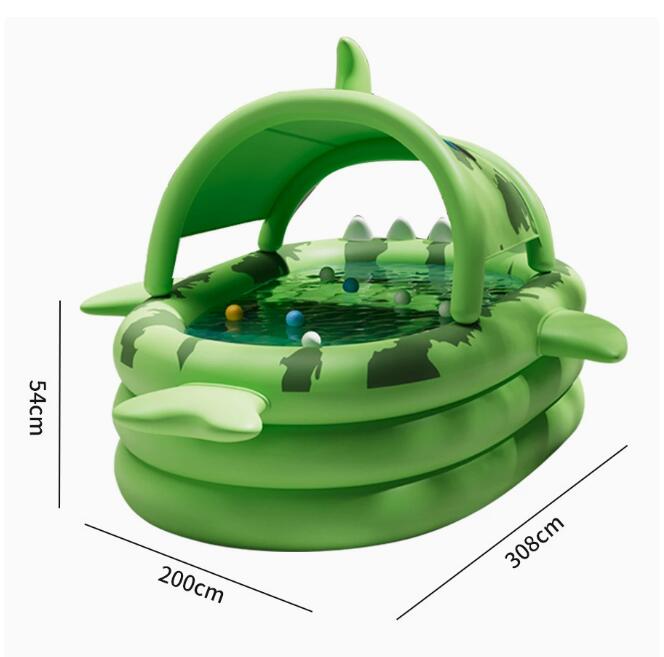 2025--Backyard Outdoor Swimming Pool Water Bar Inflatable Pool Large water party Cartoon Shark Pvc swim pools