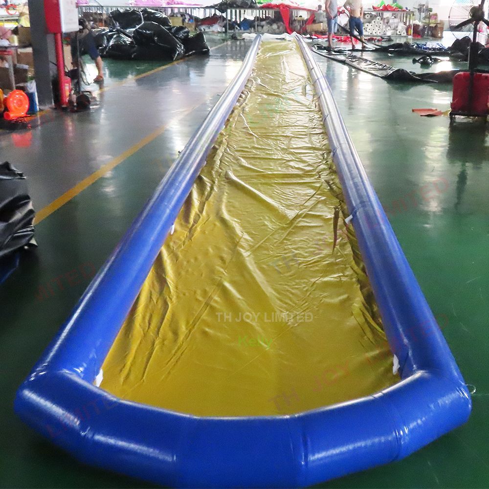 Free door delivery 20mLx2mW (66x6.5ft) with blower outdoor activities Heavy duty pvc giant inflatable water slide air tight slip and slide for kids ad