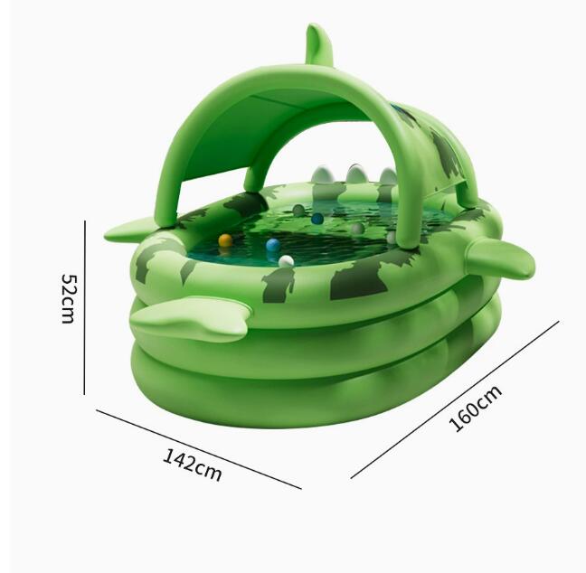 2025--Backyard Outdoor Swimming Pool Water Bar Inflatable Pool Large water party Cartoon Shark Pvc swim pools