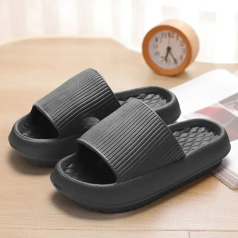 Womens Thick Platform Cloud Slippers EVA Soft Sole Pillow Slides Summer Beach Flip Flop Non Slip Bathroom Home 250304