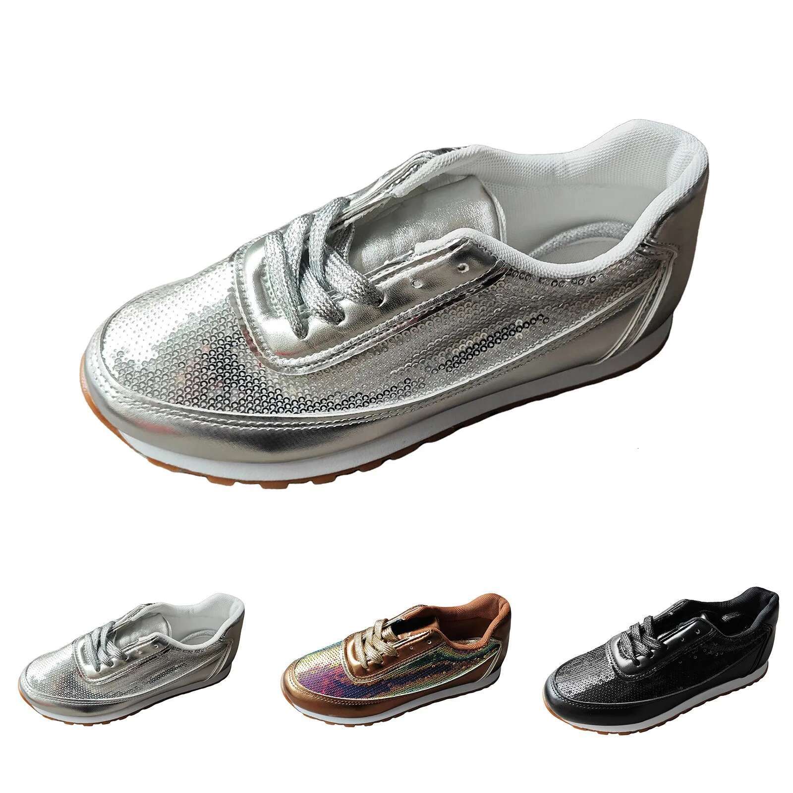 2025 New Business Women's Sports Shoes Designer Trendy Fashion Wedge Glitter Casual Fashion Comfortable Sports Shoes Women's Trend1