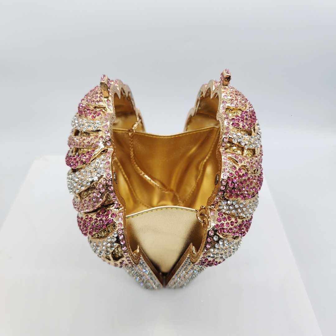 New Ice Diamond Studded Banquet Sailor Takes Women's Bag, Ice Cream Stone Bag Diamond Embellished Purse