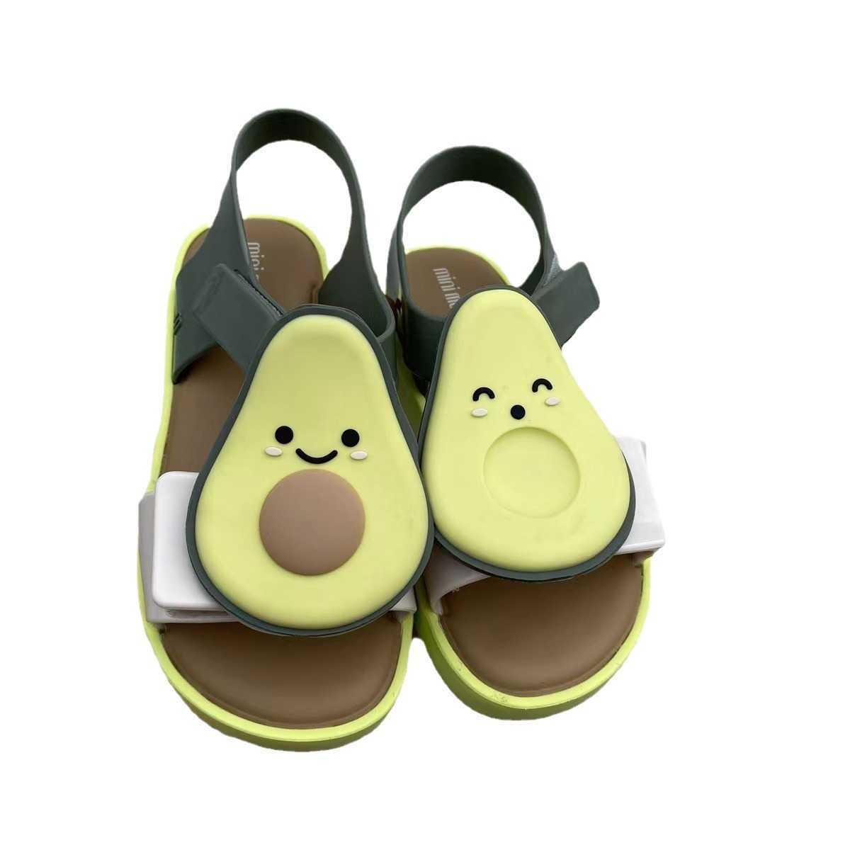 Sandals Melissa childrens jelly sandals avocado boys fruit Baby Beach SandalsY250315CNSN