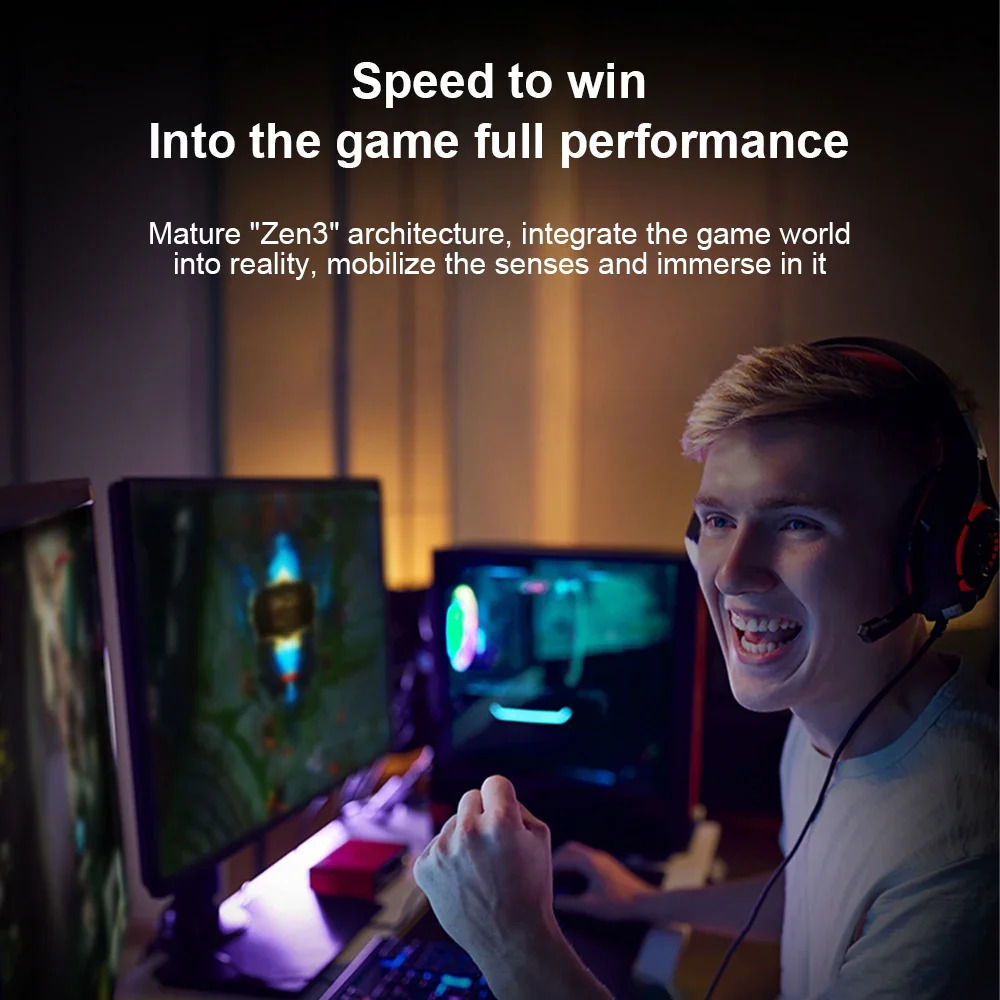 AMD Ryzen 7 5700X 3.4GHz 8-Core 16-Thread R7 5700X Socket AM4 7NM L3=32M Processor 65W DDR4 No Fan