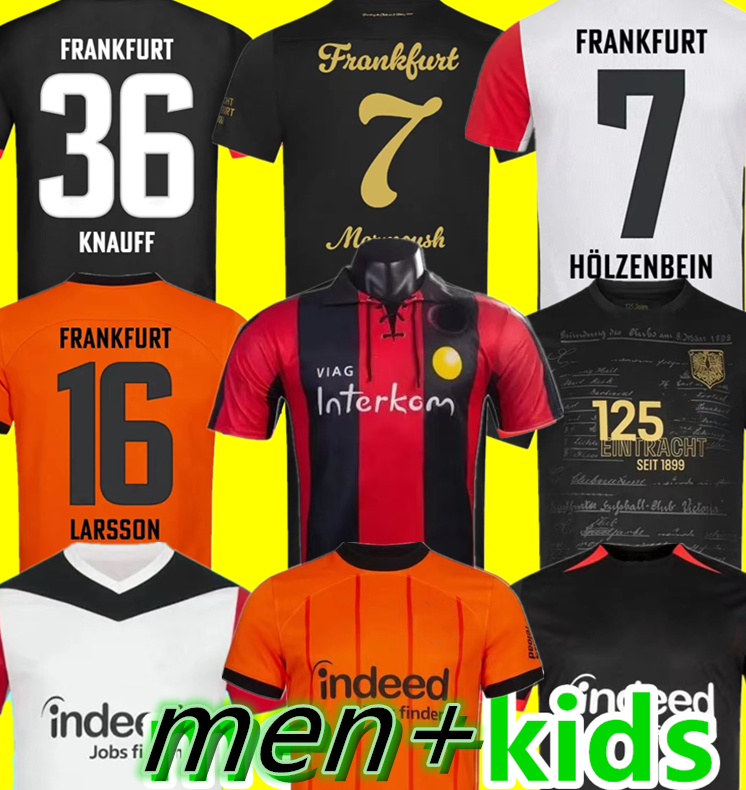 24 25 Eintracht Frankfurt Soccer Jerseys 125th Year Anniversary 1998 2000 2024 2025 MARMOUSH KNAUFF DINA EBIMBE M.GOTZE SKHIRI KOCH CHAIBI football shirt Men Kids Kit