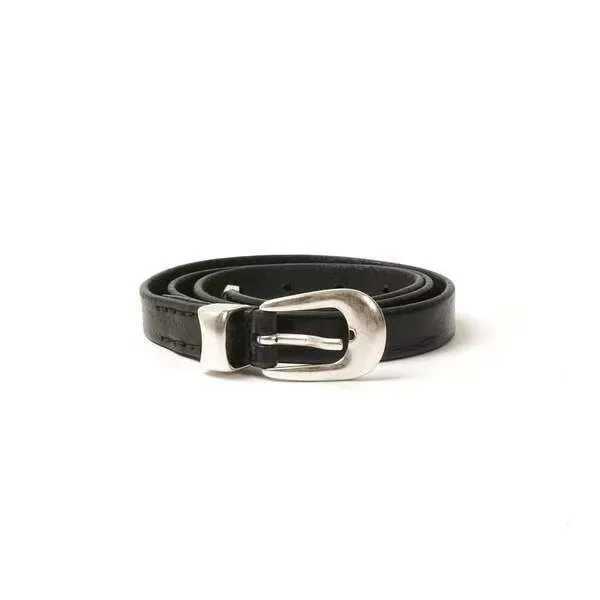 Mo Wen buckle belt black 2cm belt X250314