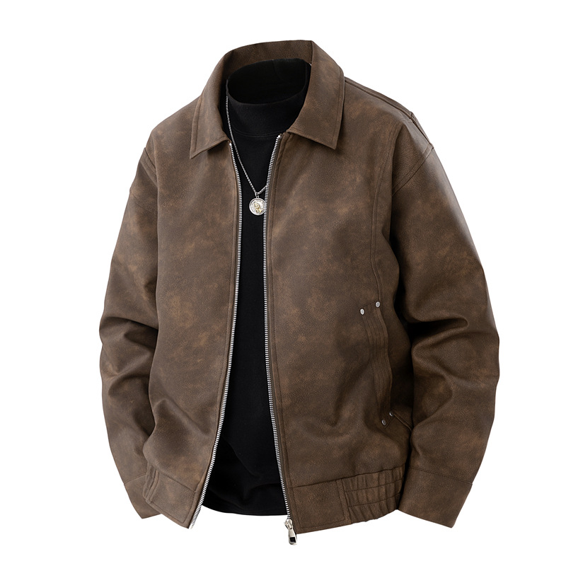 2025 New Men's Casual Jacket turn down collar Spring Autumn Solid Color Business Jacket Male Suit Coat Men Clothing Outwear R250314