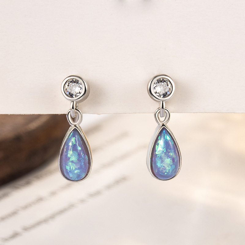 Chic Women's Crystal-Studded Round Earrings in 925 Sterling Silver Ideal for Weddings