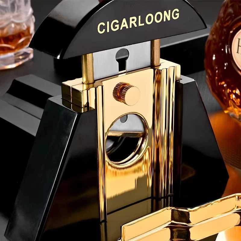 Cigar Cutter Desktop Scissors Stainless Steel Sharp Thicker Blade Smoking Cut Accessories luxurious Mens GiftC250314